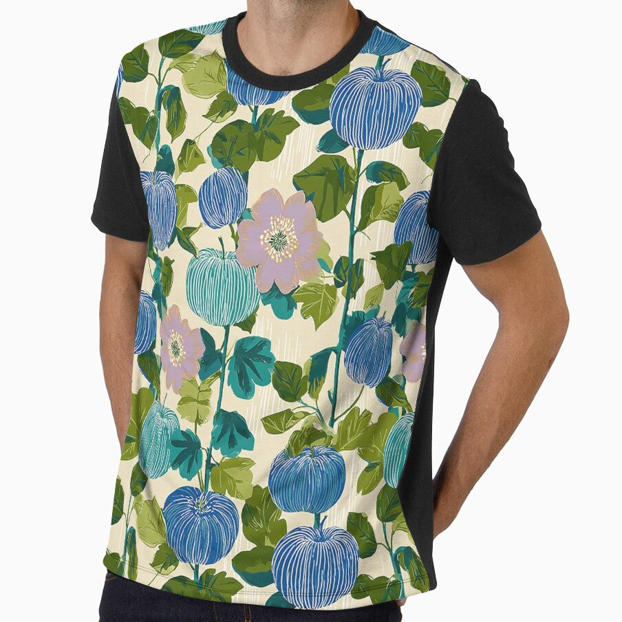 Colorful Botanical Fruit and Floral Pattern 4 by Kybruno's Creations