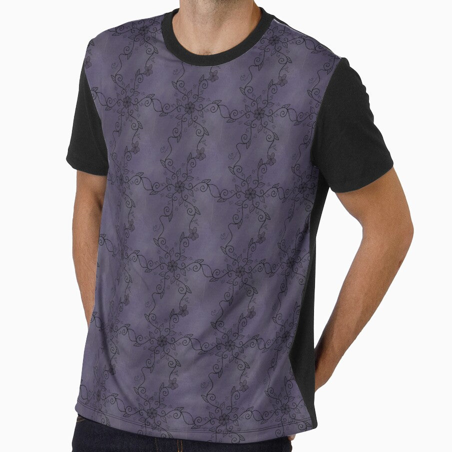 Whimsigoth Dusty Lavender Vines by Neon-Harvest