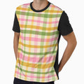 Gingham Pattern Romantic Picnic Pastel Warm Colors by trajeado14