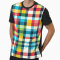 Multi-Colored Checkered Print Pattern by PinUpPizzazz