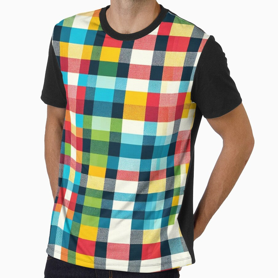 Multi-Colored Checkered Print Pattern by PinUpPizzazz