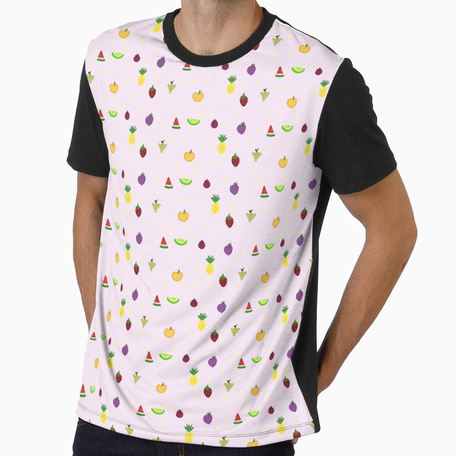 Pink Retro Polka Fruit Pattern by Taranodongirl7