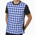 Classic Dark Blue Navy Gingham Checkered Pattern by velvetearth