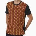 Roast Beef & Mustard - 70's Retro Wobbly Dreamy Stripes by harrizon