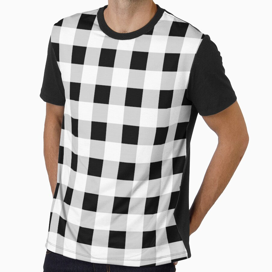 Classic Black and White Gingham Pattern by sharamvatani