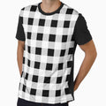 Classic Black and White Gingham Pattern by sharamvatani
