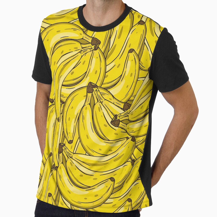 Yellow Banana Bunch Seamless Pattern - Retro Pop Art Fruit by LiFFYSTYLE