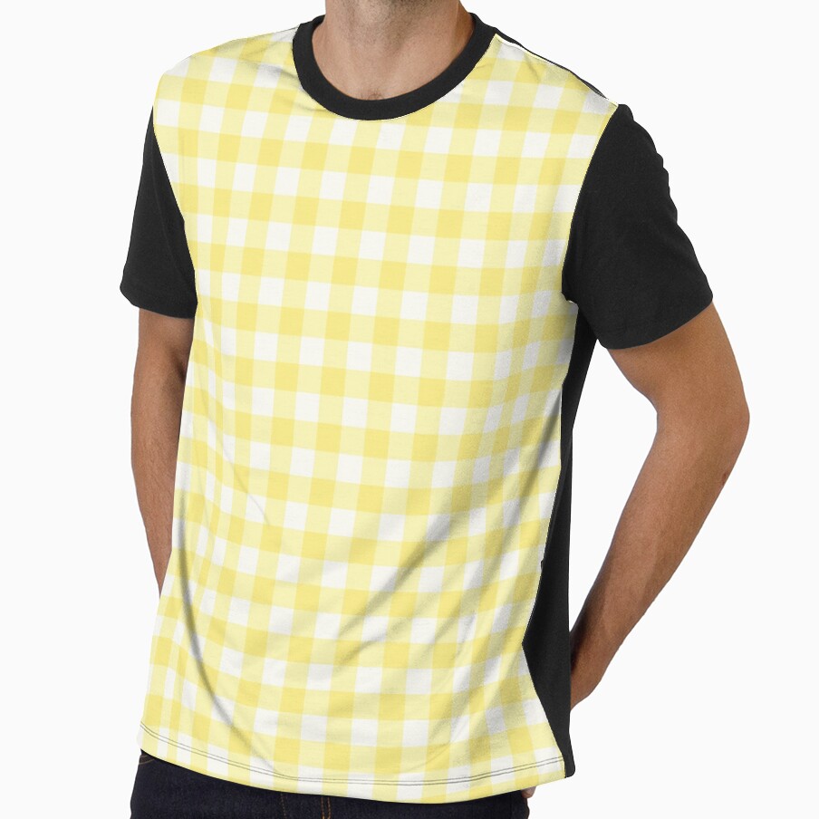 Yellow Gingham Check Pattern by paralia