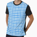 Classic Blue Gingham Check Pattern by vibes-studio1
