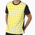 Cute Yellow Gingham Checkered Pattern Aesthetic by velvetearth