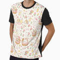 Kawaii Bunny Flower Picnic Pattern by Soft Berry Studio