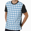 Blue Gingham Check Pattern by paralia