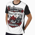 Dark Romance Is My Therapy Morally Grey Men & Bad Decisions Gothic Book Lover Design by Forest Hollow Art