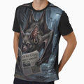 Urban Bat Reading Newspaper Illustration - Gritty British Street Art Aesthetic by Englandbear