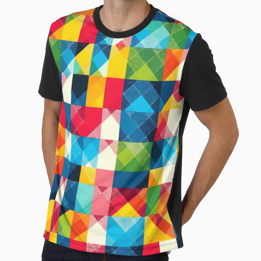 Multi-Colored Gingham Print Pattern by PinUpPizzazz