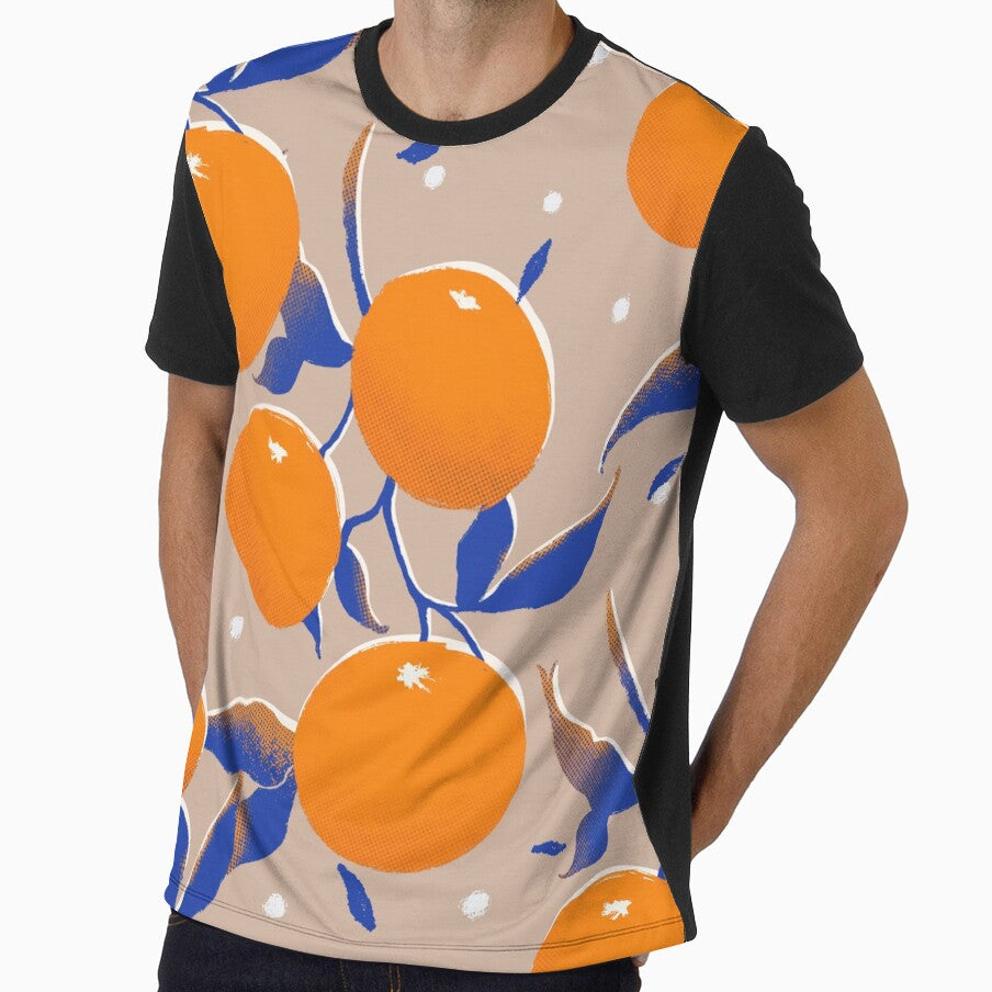 Orange pattern, pop art by SztuKarola