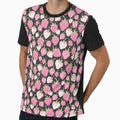 Strawberry Fields Pink Berry Scatter by Patternandflow