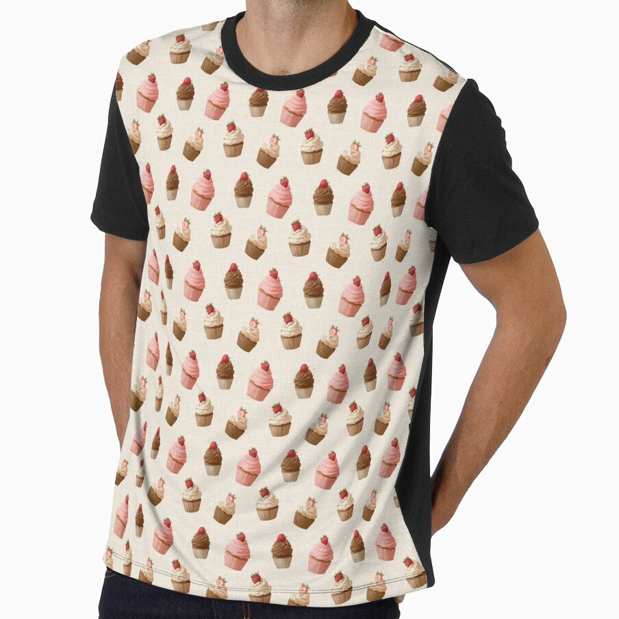 Strawberry Chocolate Cupcake Pattern by LouieVanille