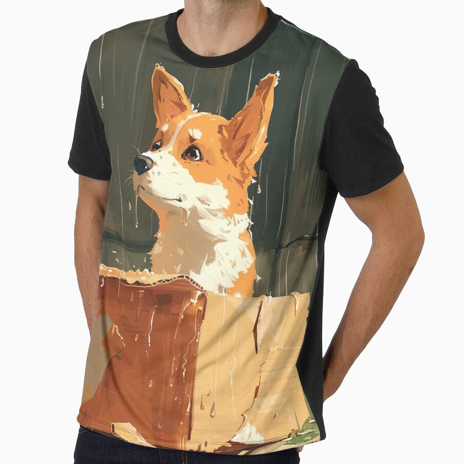 Cute Corgi dog looks out of the box by CorgiCuddle