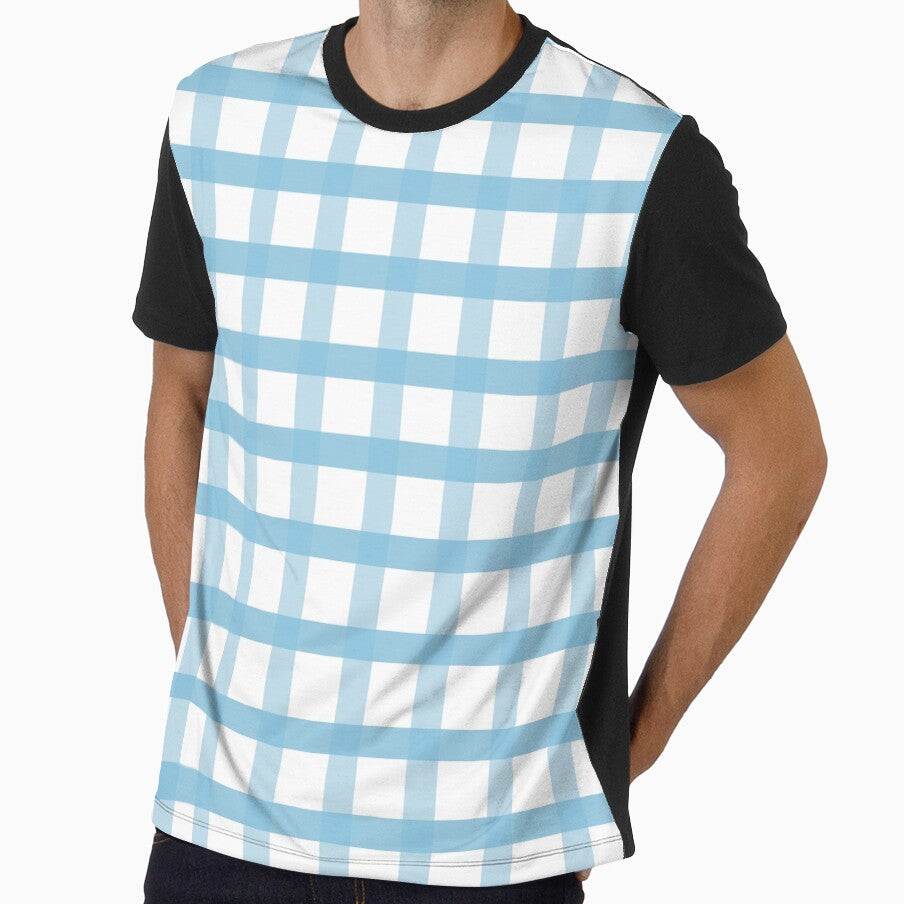 Blue Gingham Plaid Tartan by Julie Erin Designs