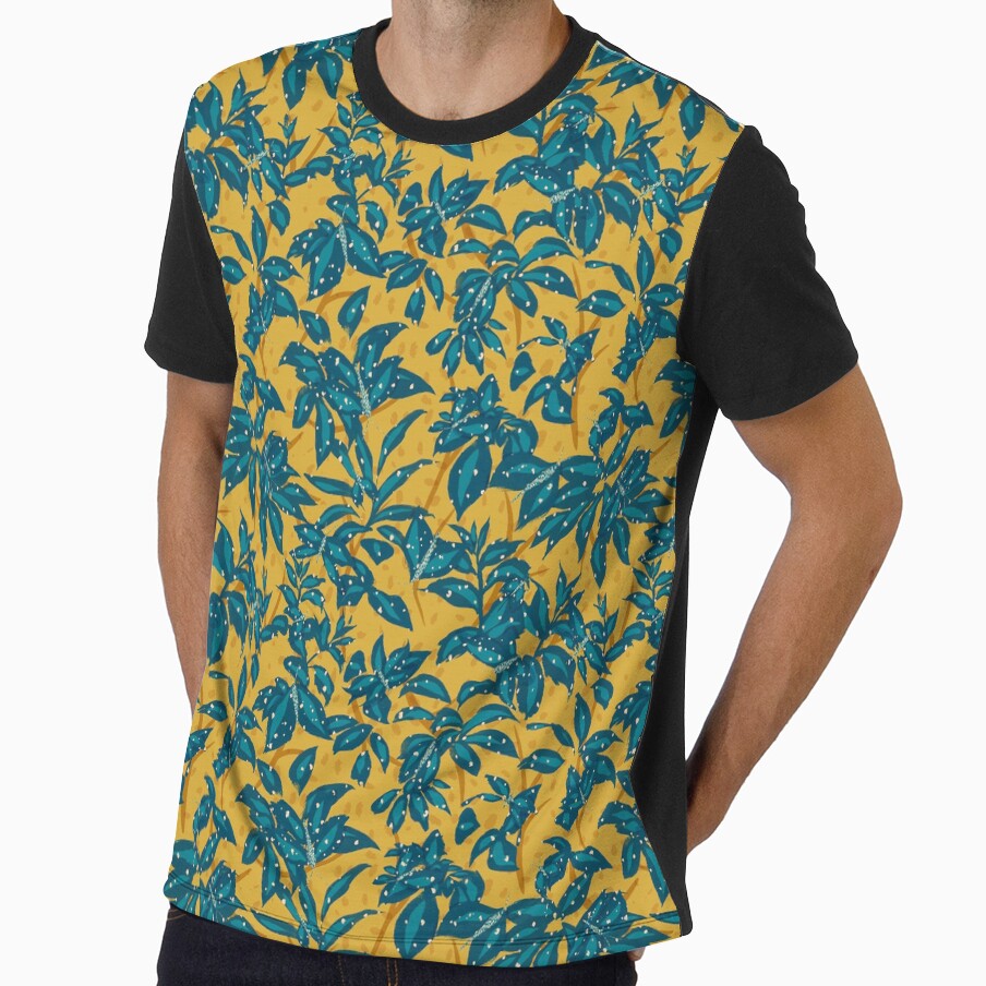 Hide & Seek Camouflaged Jungle Leaf Butterflies Pattern by Valerie Englehart