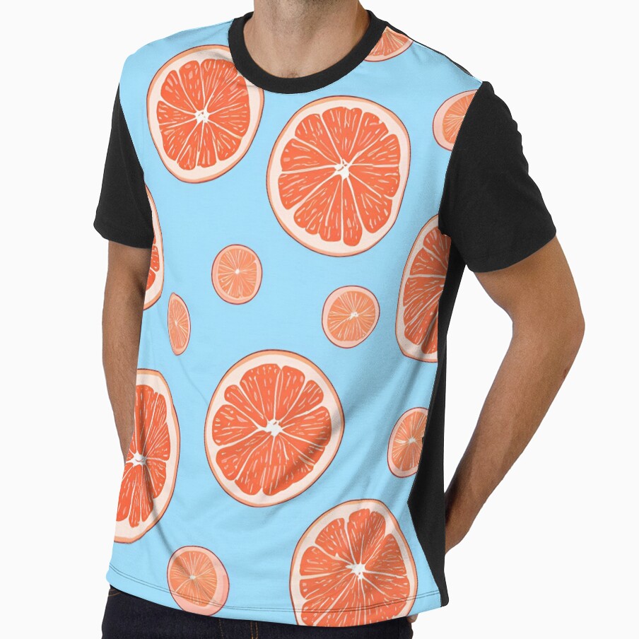 Grapefruit pattern by Purple Fabric