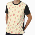 Strawberry Yellow Summer Berry Scatter by Patternandflow