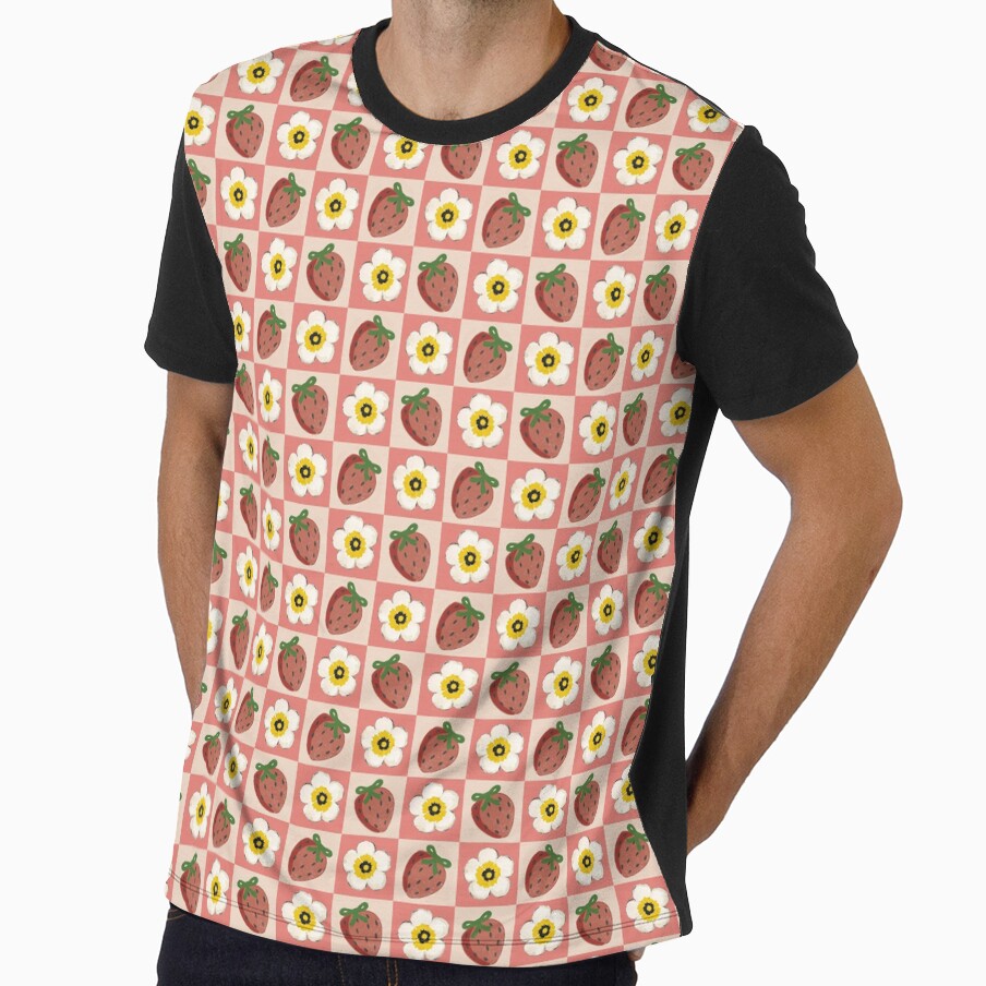 Strawberry Garden| Estampa Brasileira by janine-ilustra
