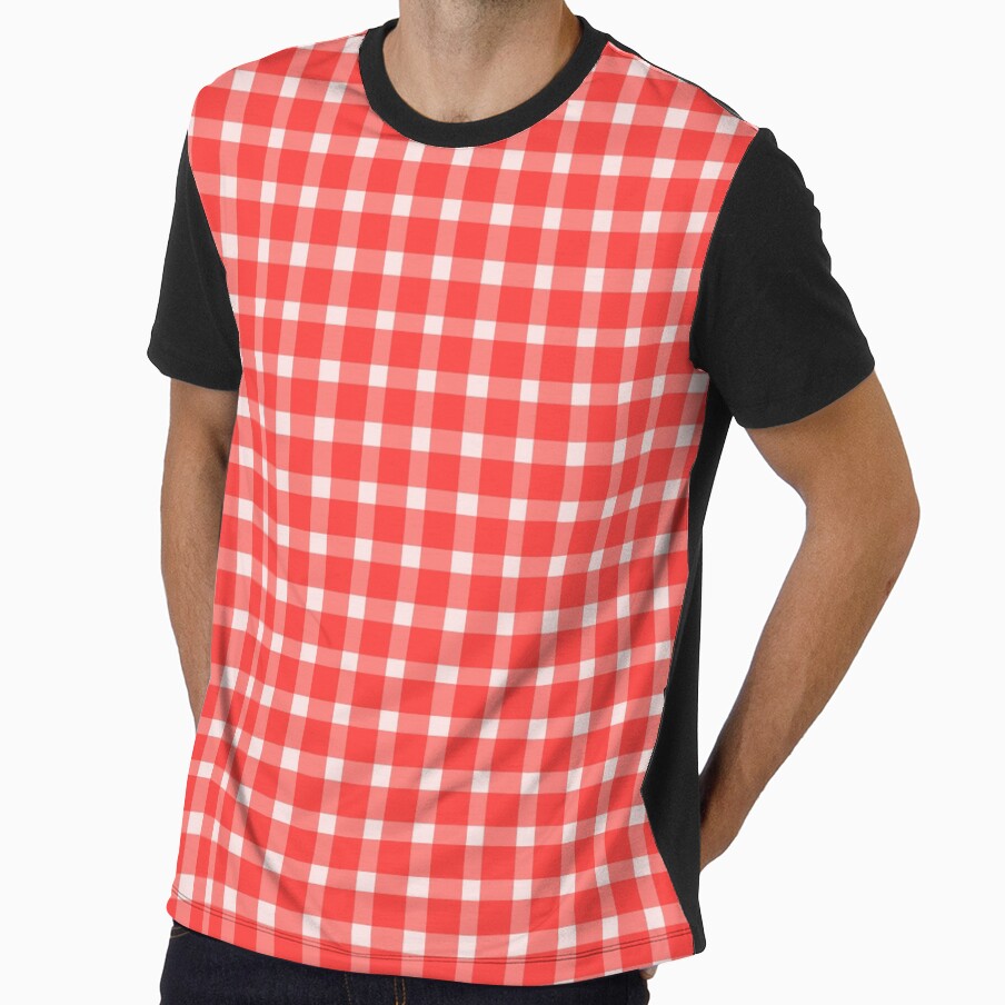 RED GINGHAM PRINT by Glossypop