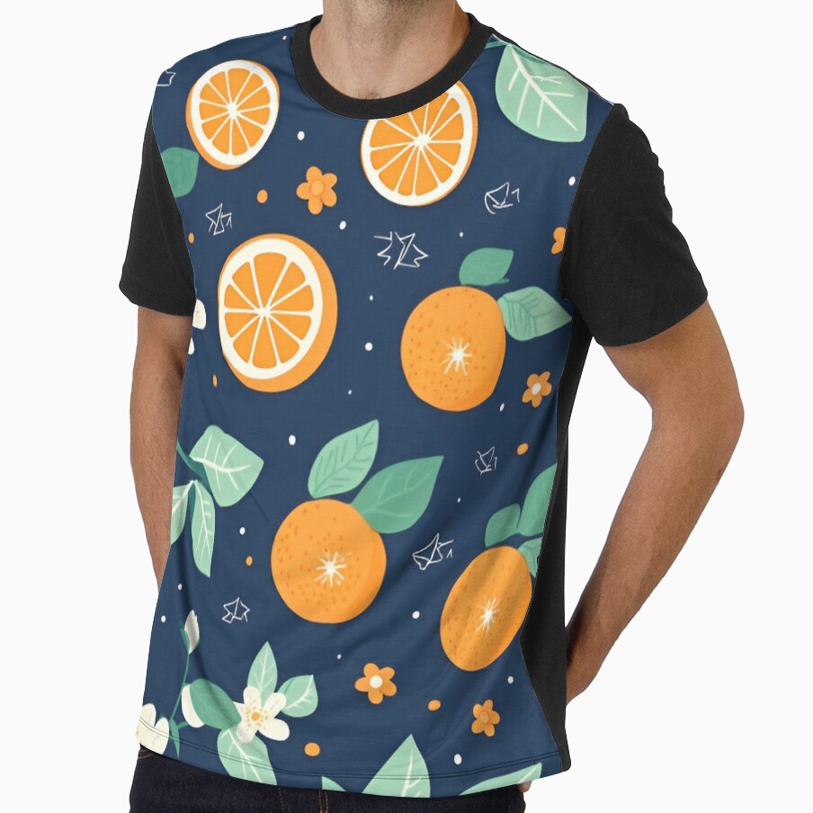 Vibrant Risograph Oranges Pattern by clipify