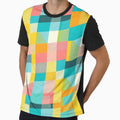 Summer Color Inspired Checkered Print Pattern by PinUpPizzazz