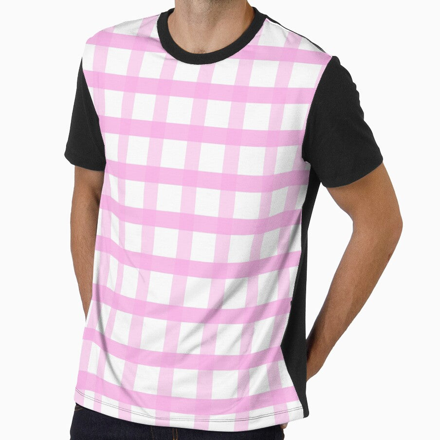 Pink Gingham Plaid Tartan by Julie Erin Designs