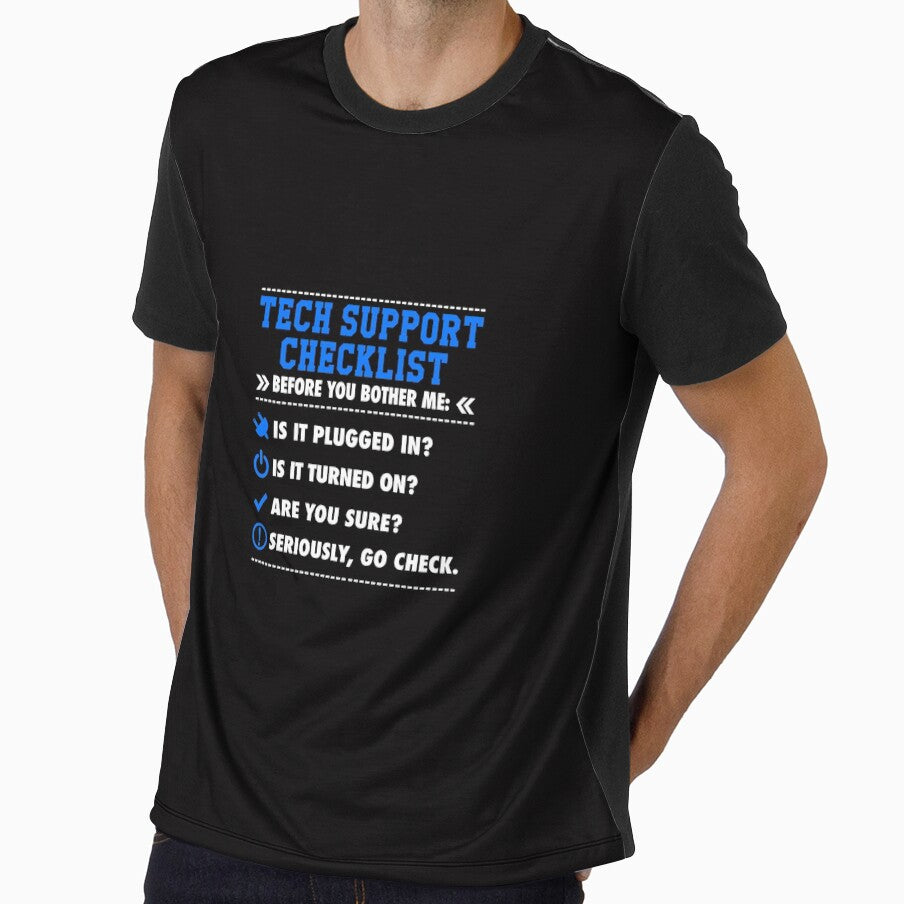 tech support checklist before you bother me by WeeTee