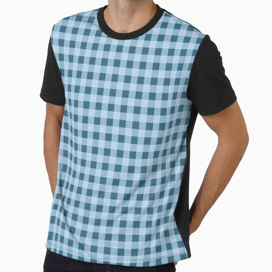 Blue Picnic Gingham Pattern by Emmyteddy