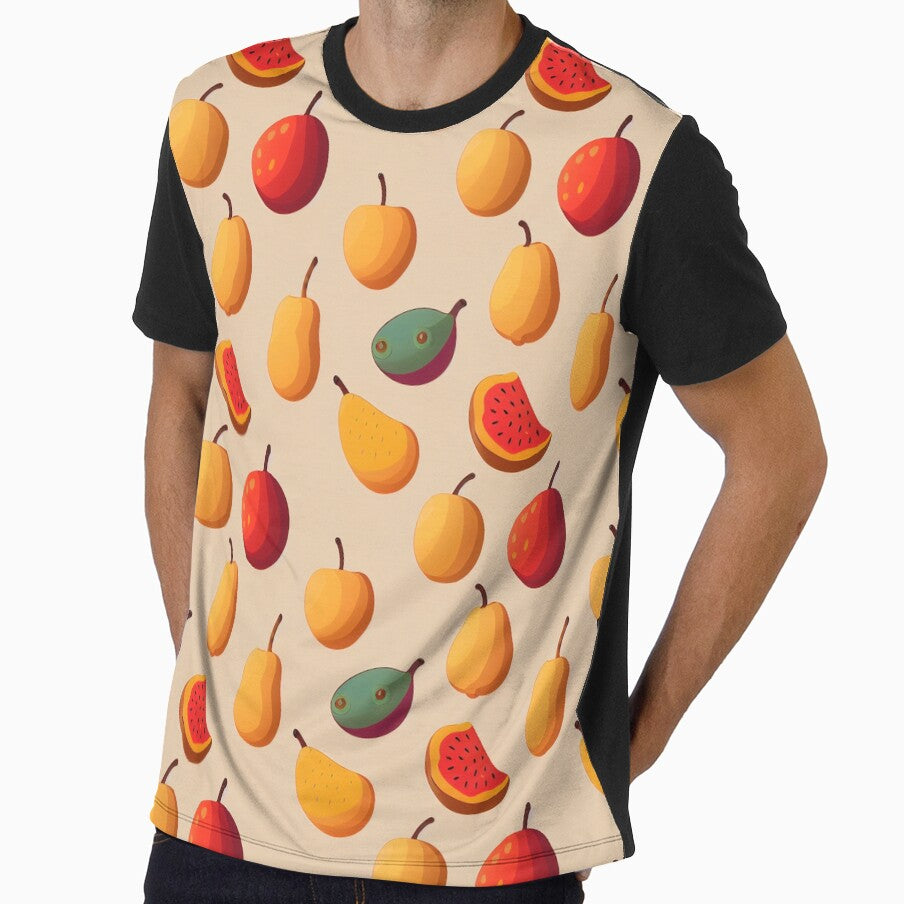 Cute Fruits Seamless Pattern, Vector Art by MadSwellDesigns