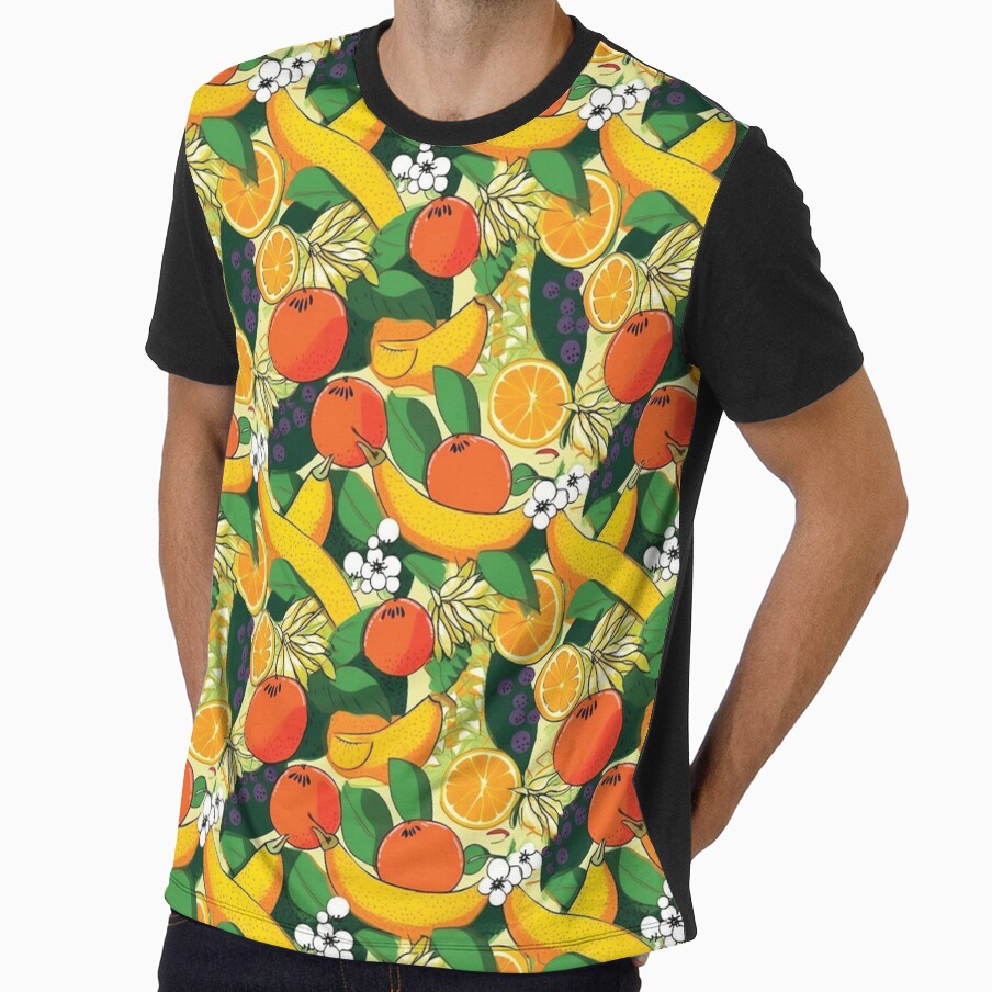Colorful Seamless Fruit Design Fruit Pattern for a Fresh Look by ArtPowTech