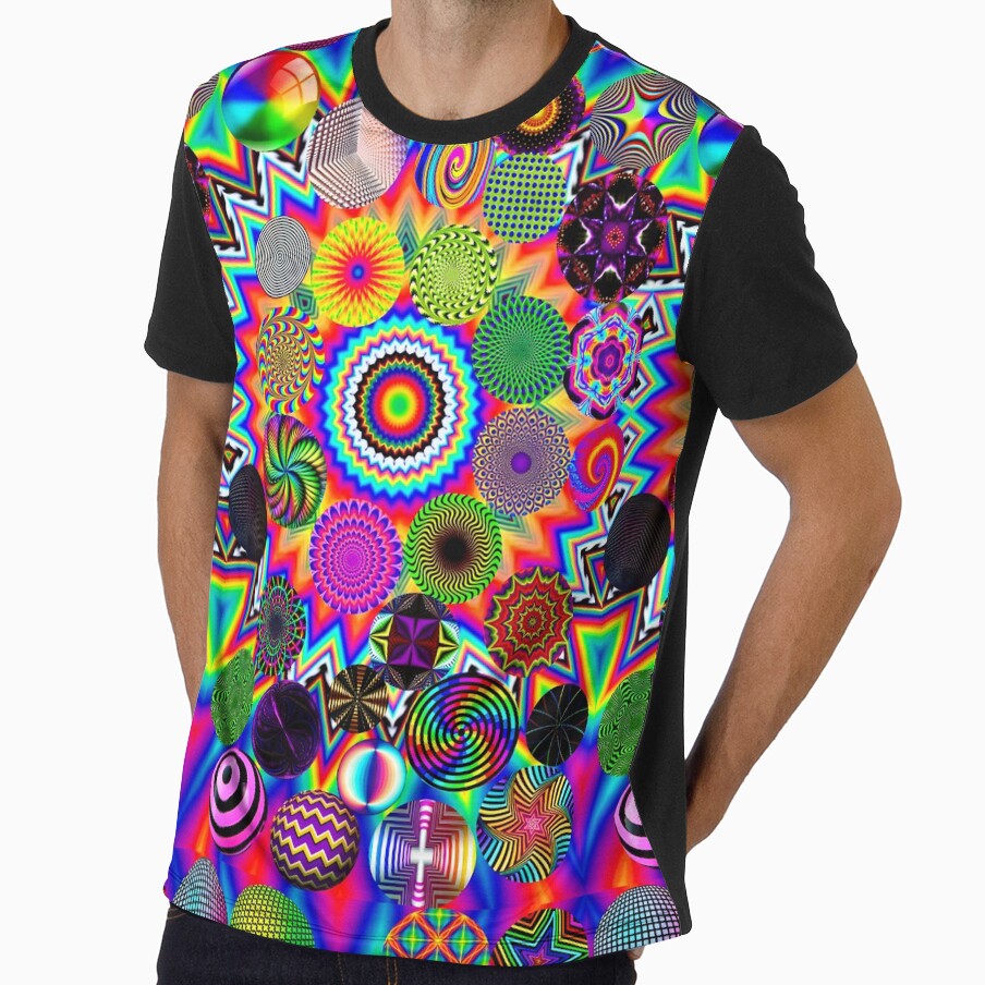 Psychedelic Rainbow Optical Illusion Pattern by Peac7e