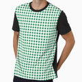 Gingham Pattern Emerald Green White by Pinkdeer Designs