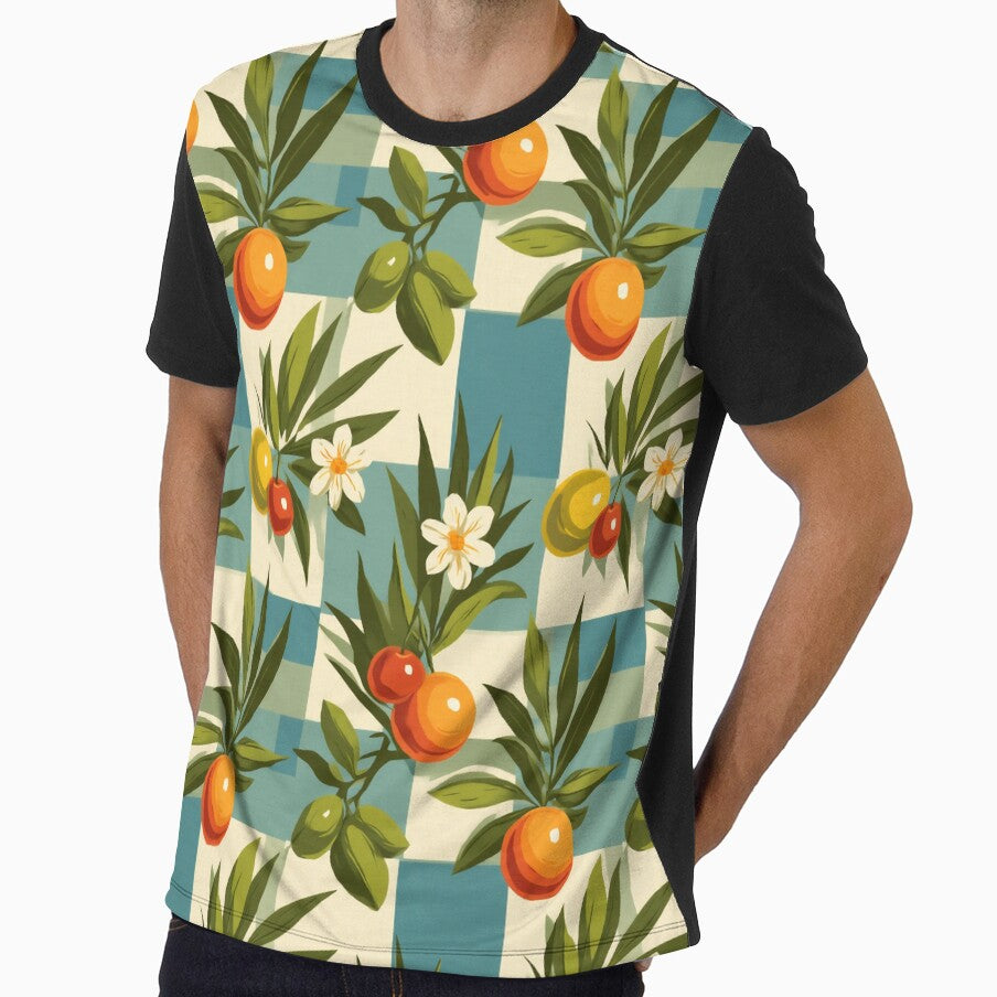 Vintage Citrus Floral Pattern by junkydotcom
