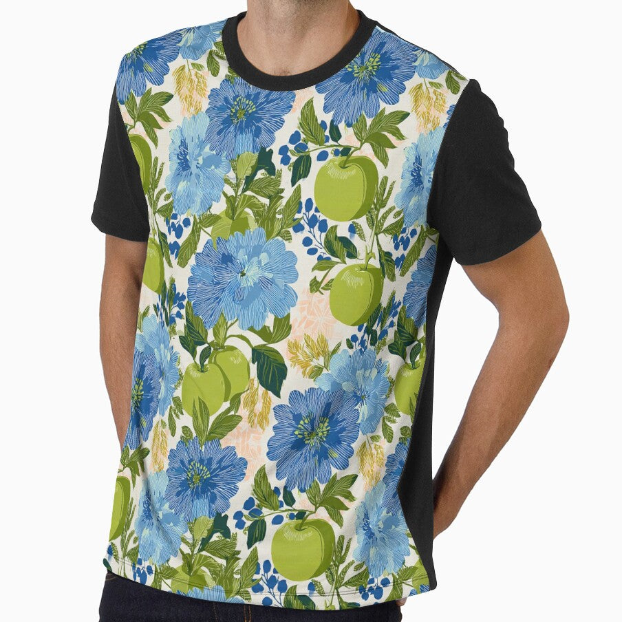 Colorful Botanical Fruit and Floral Pattern 2 by Kybruno's Creations