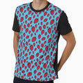 retro pop art strawberry pattern by pauloneill-art