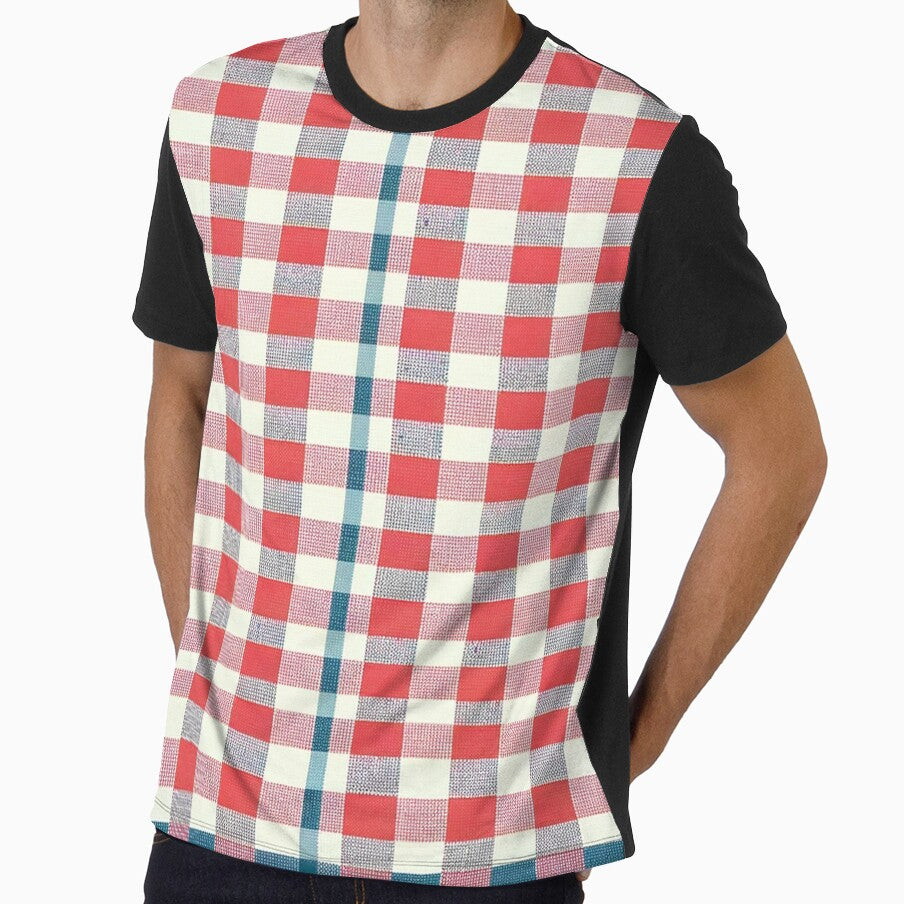 Red Gingham Print Pattern by PinUpPizzazz