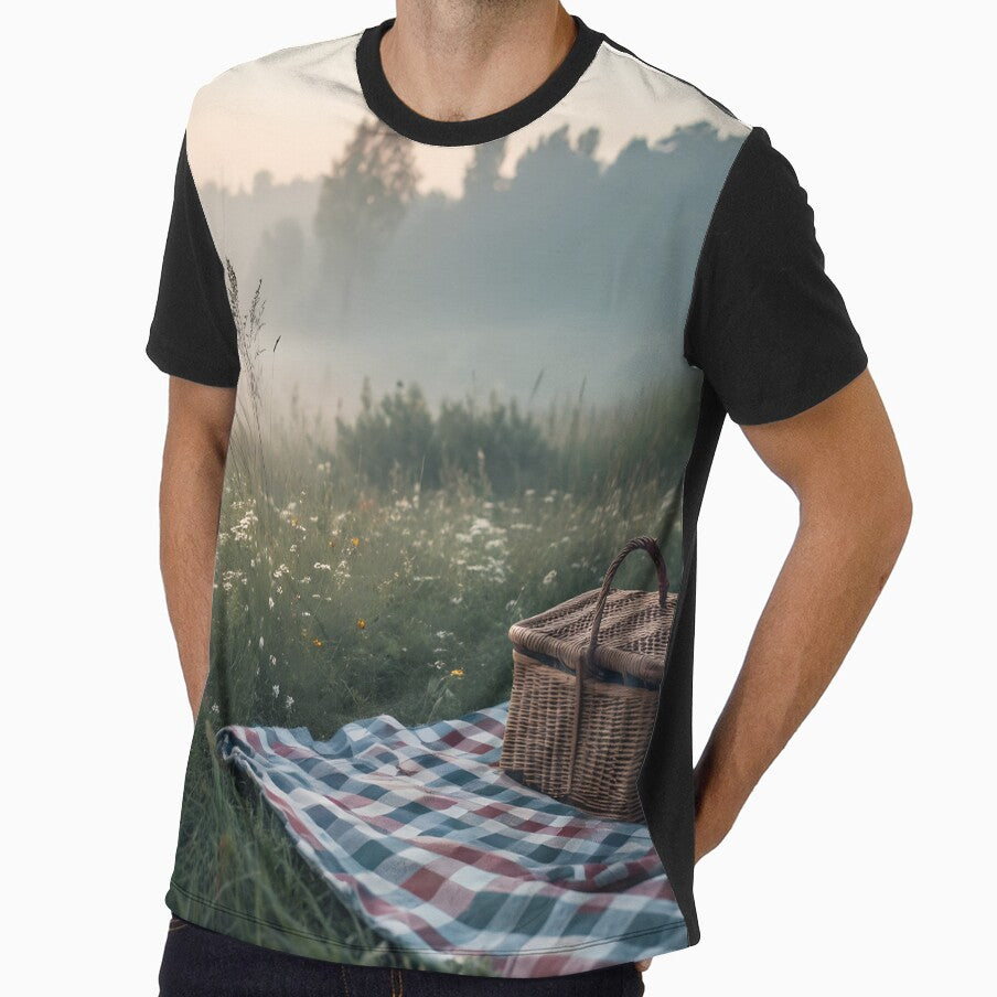 Cottagecore Misty Morning Picnic by Bionson Art