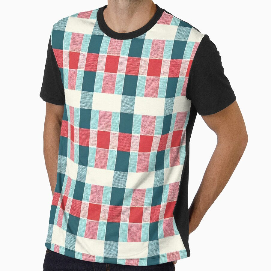 Multi-Colored Gingham Print Pattern by PinUpPizzazz