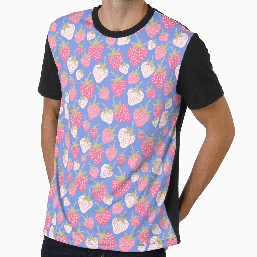 Strawberry Fields Purple Berry Picnic Scatter by Patternandflow