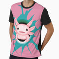 Cute Pink Axolotl - happy little axolotl , funny axolotl by abeautifulife