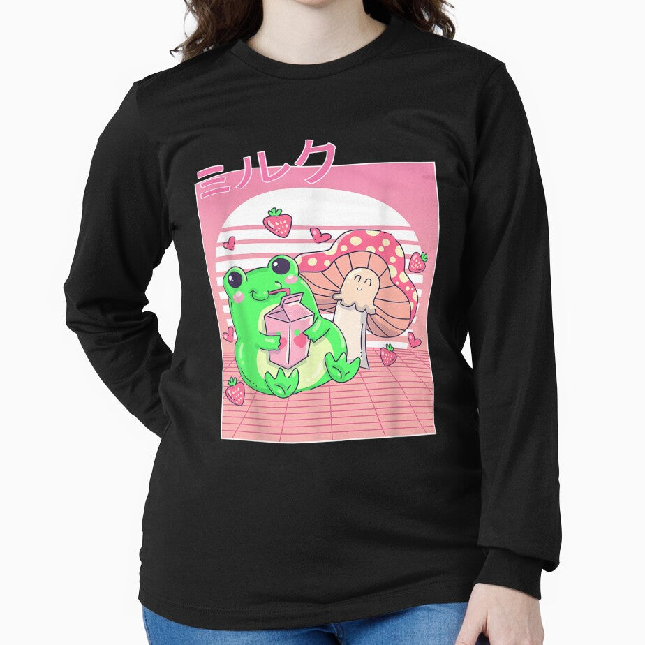 Frog Strawberry Milk Mushroom by nancyholly