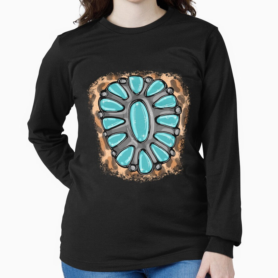 Turquoise Leopard by mbstickerco20