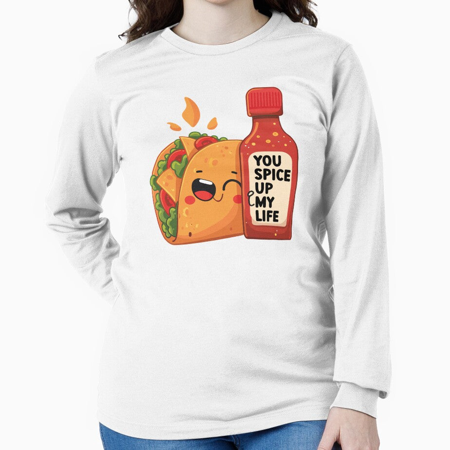 Spicy Love - "You Spice Up My Life" Whimsical Taco Valentine's Day by PrintMastery