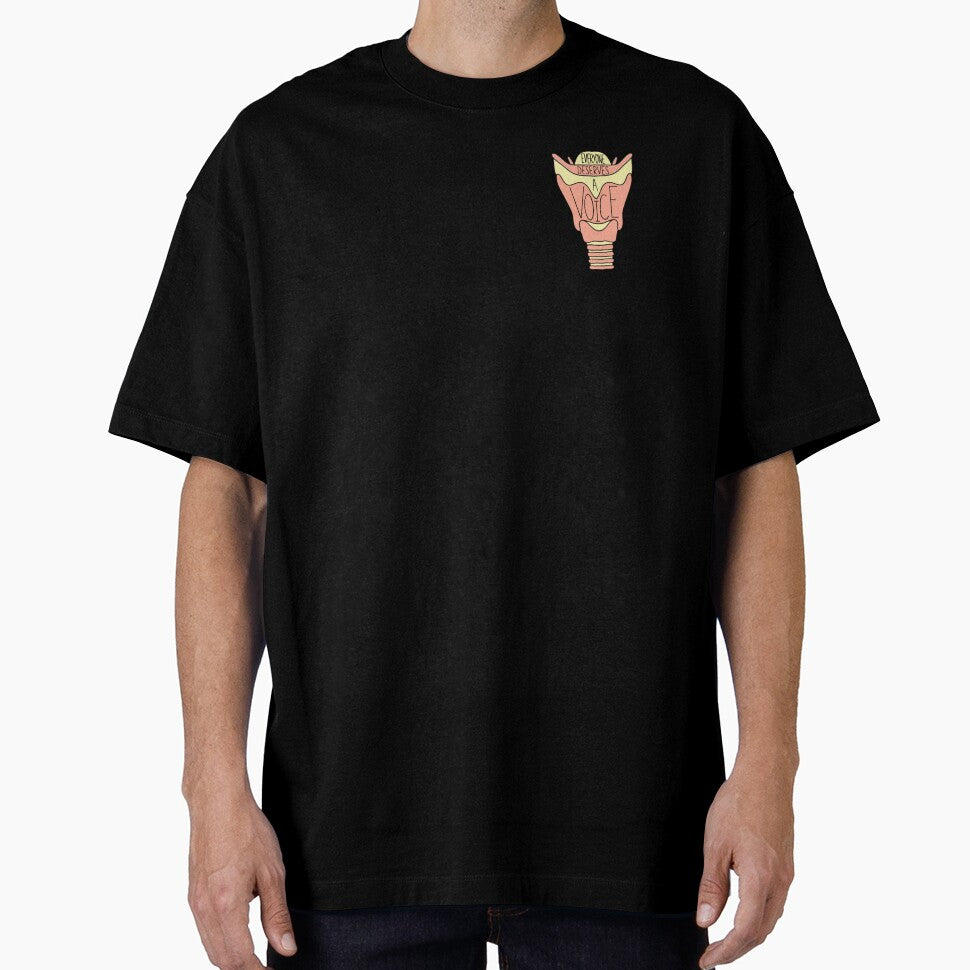 Everyone Deserves a Voice Larynx - Coral and Yellow by p19baumanw